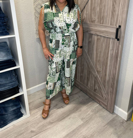 Ces Femme - Paisley Print Summer Jumpsuit