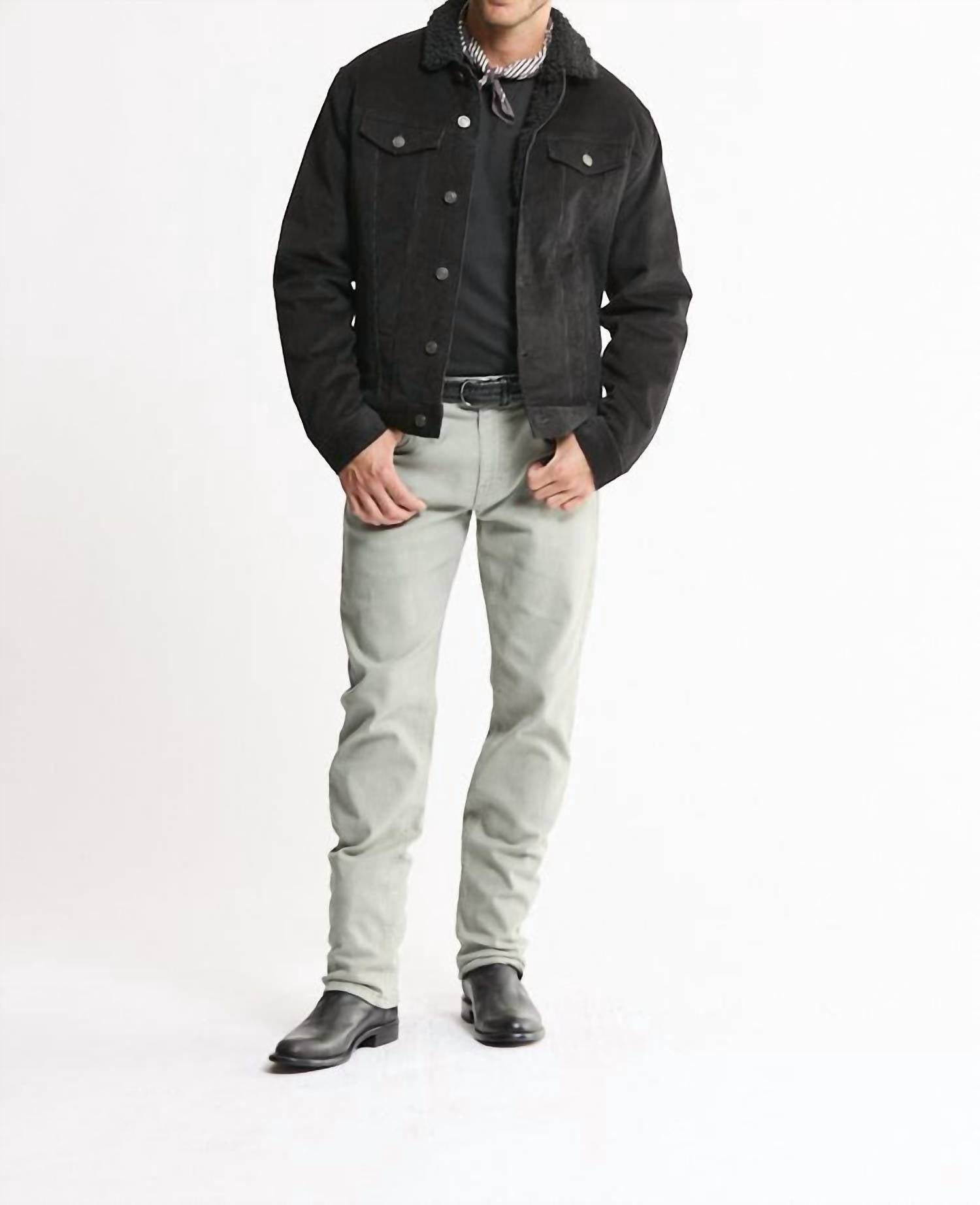 Jachs New York - Corduroy Sherpa Lined Trucker Jacket