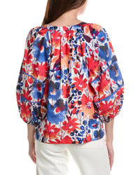Tyler Boe - Molly Cotton V-neck Blouse