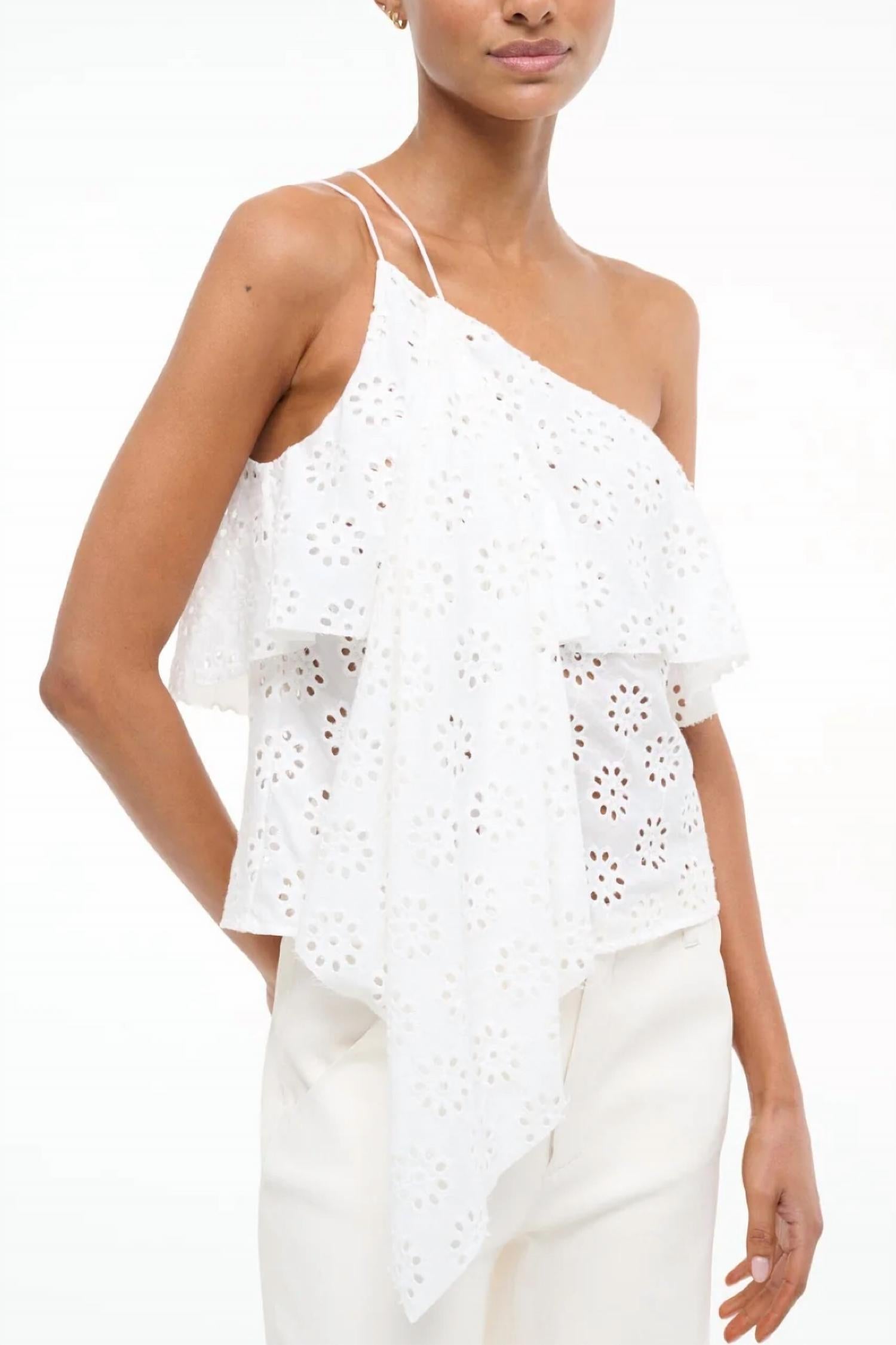 Staud - Isa Asymmetrical One Shoulder Top