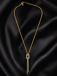 Diamonique - Popcorn Scarf Chain Necklace