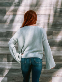 By Together - Knit Bell Sleeve Sweater