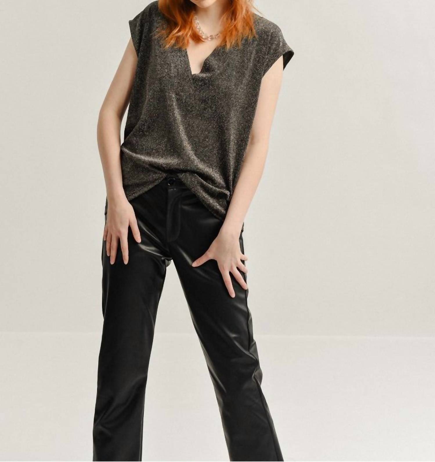 V-Neck Knitted Top