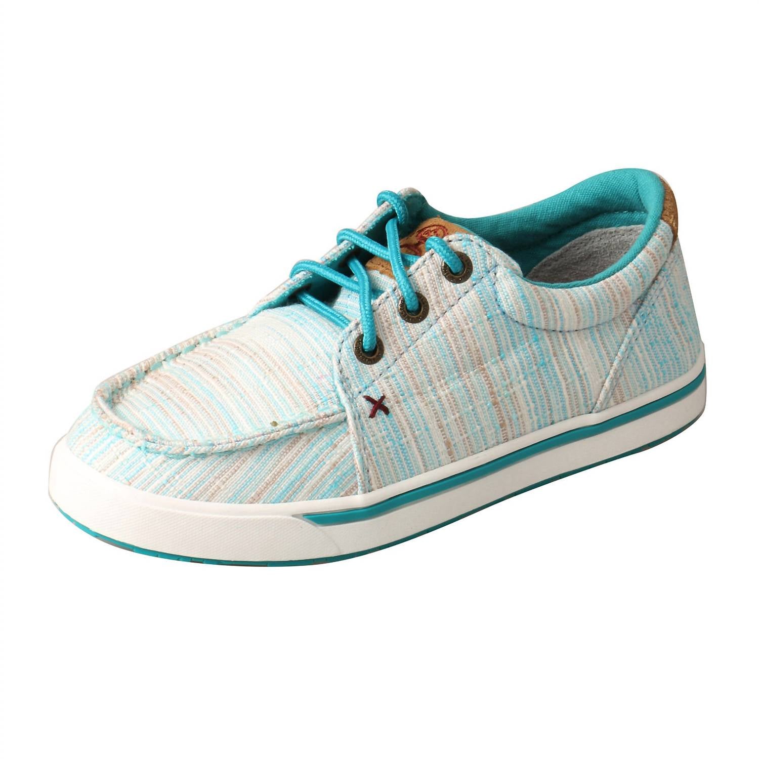 TWISTED X Boy's Loper Classic Shoe in blue multi - kids' sneaker - detail view