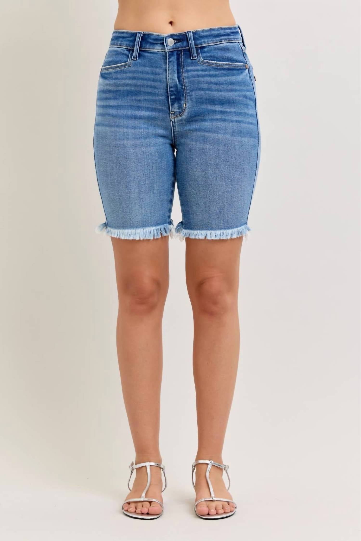Judy Blue - High Waisted Bermuda Shorts