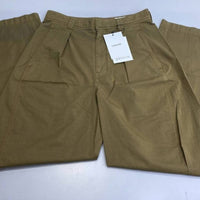 Lemaire Women's Garment-dyed Straight Leg Pants in brown - women's pants