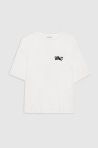 ANINE BING Louis Hollywood Tee in ivory - women's t-shirt - alternate view