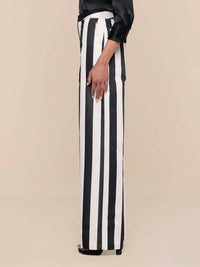 L'Agence - Women's Livvy Satin Straight-leg Trouser