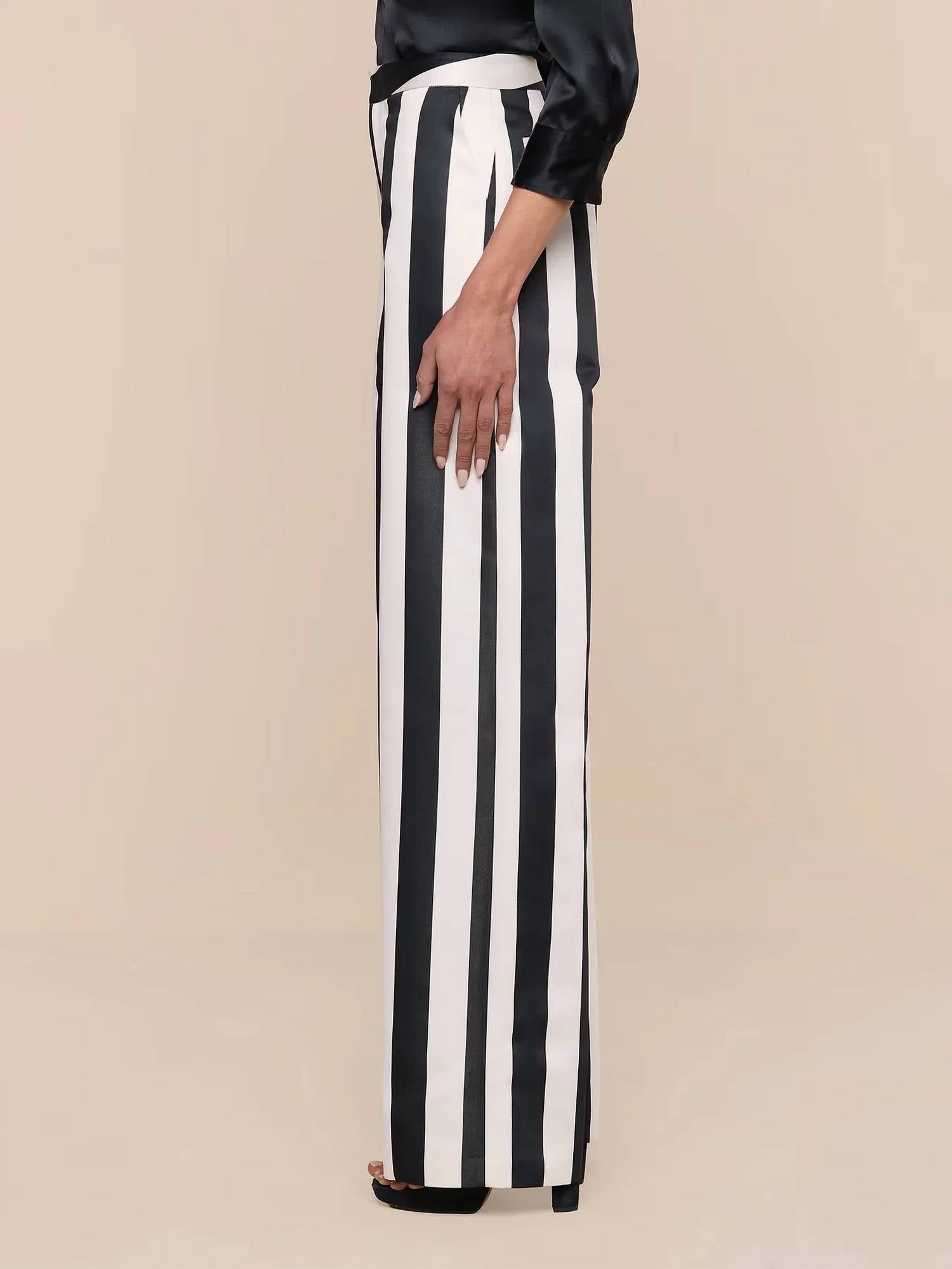 L'Agence - Women's Livvy Satin Straight-leg Trouser