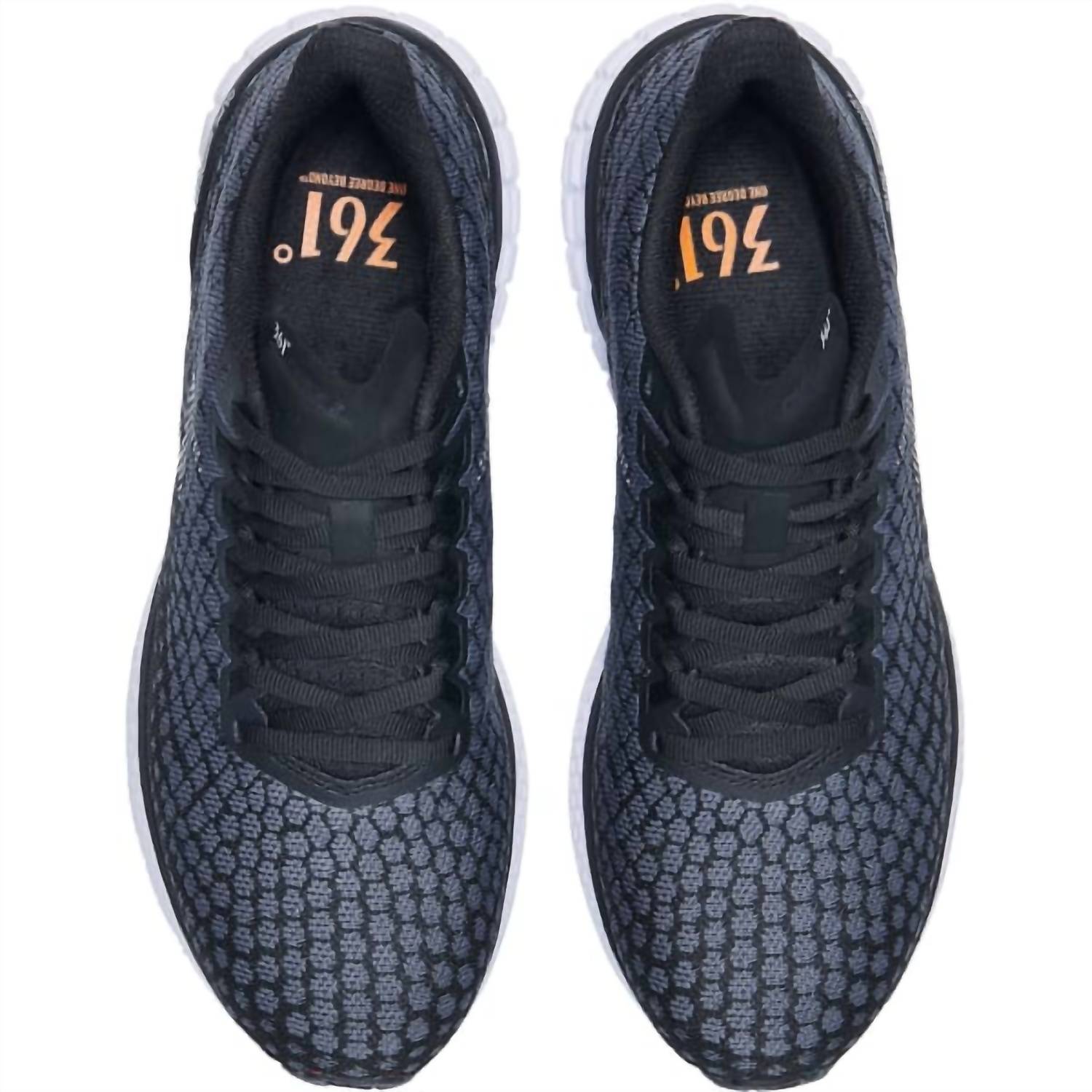 361 Degrees Women's Fierce Running Shoes in black ebony - women's shoe - alternate view
