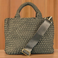 Ahdorned - Women's Lily Woven Neoprene Convertible Crossbody Tote