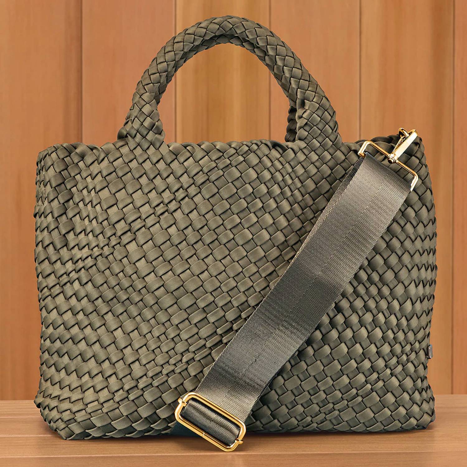 Ahdorned - Women's Lily Woven Neoprene Convertible Crossbody Tote