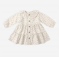 Quincy Mae - Girl's Ruffle Collar Button Dress