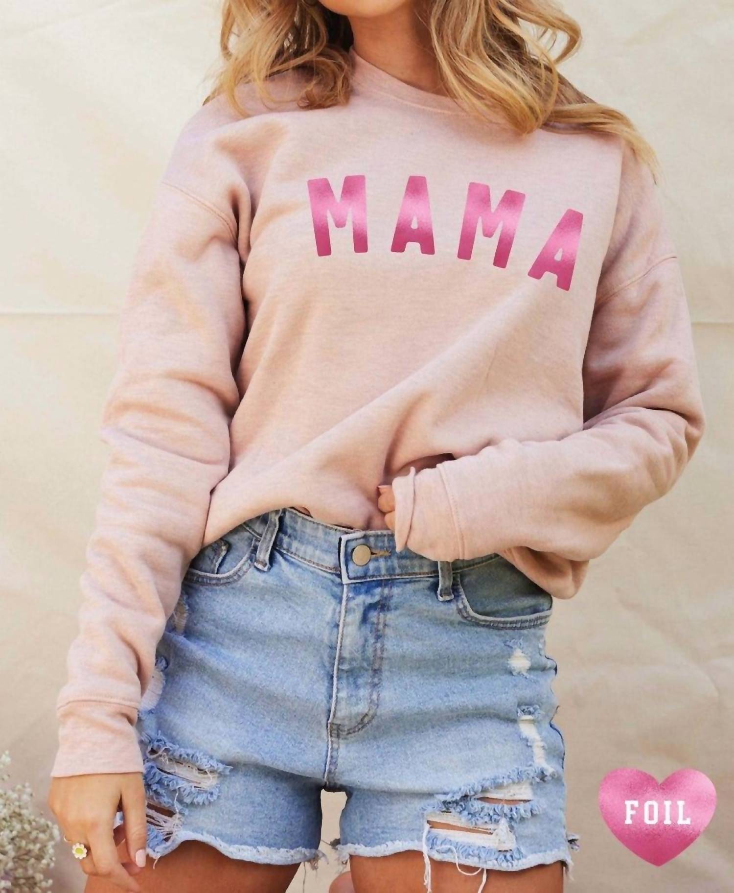 Oat Collective - Mama Foil Graphic Sweatshirt