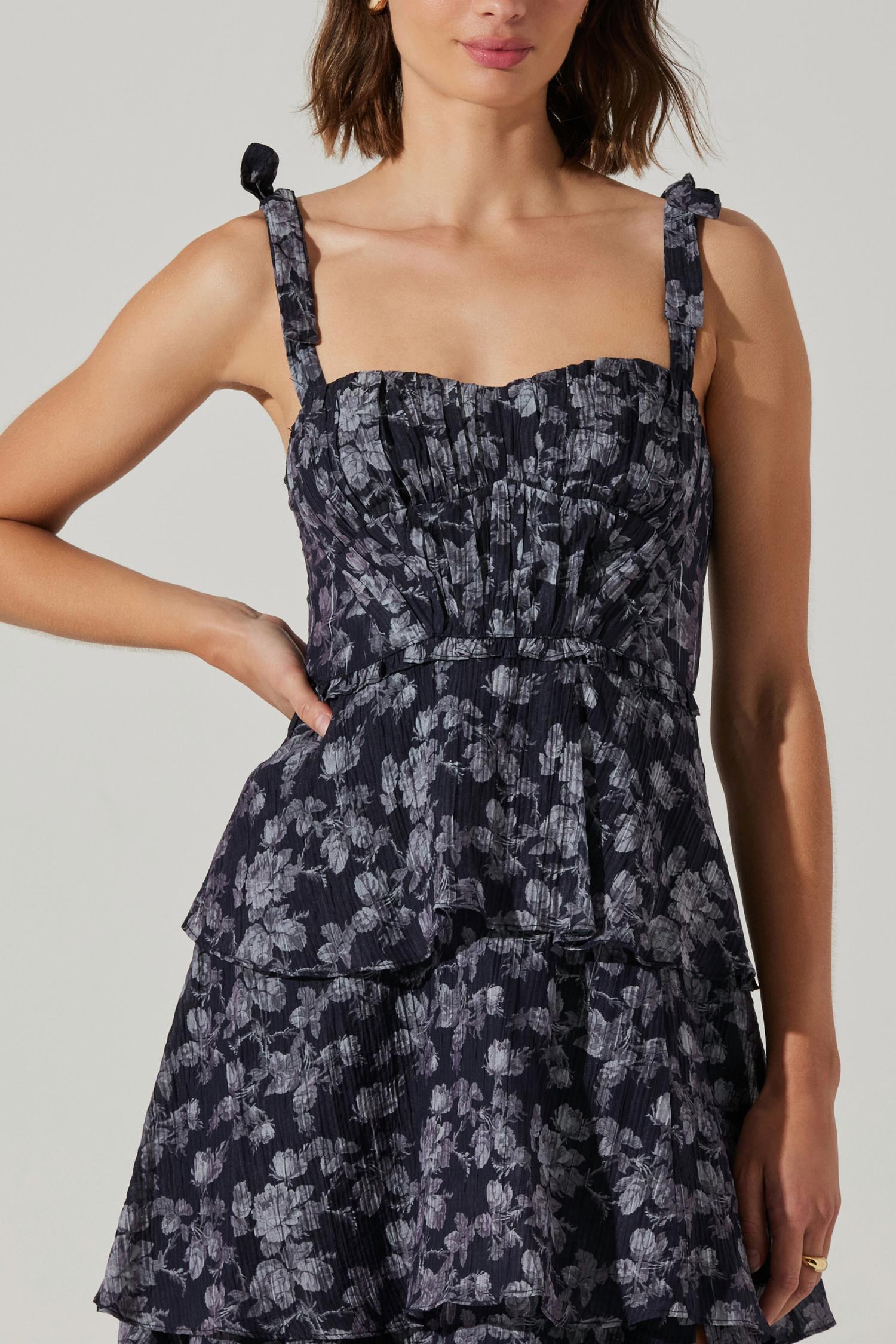 Astr - Mellorie Floral Tiered Maxi Dress
