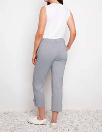 Up! - Techno Button-tab Cropped Pants