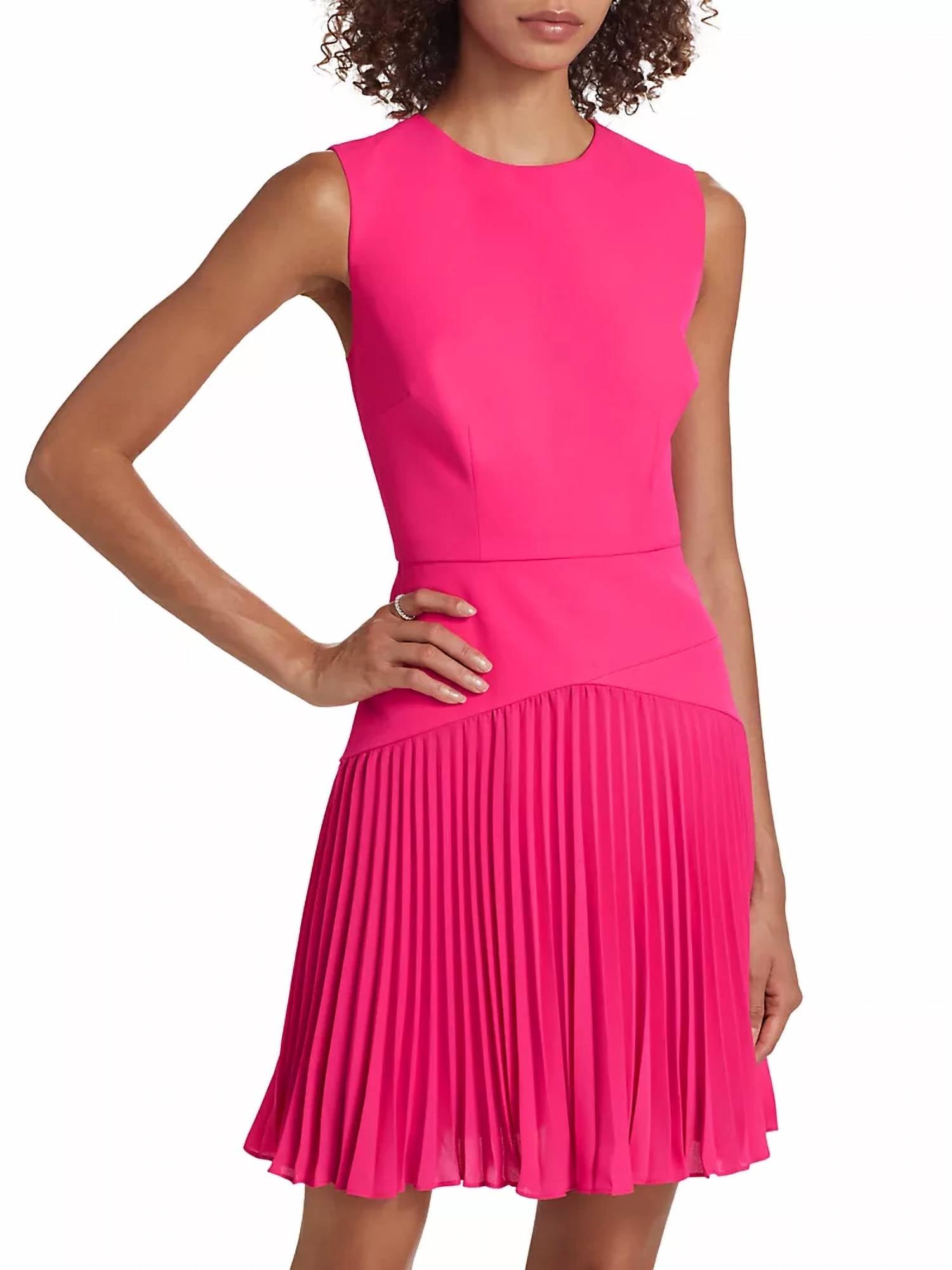 Milly - Haddy Pleated Mini Dress