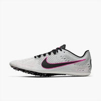 NIKE Men's Zoom Victory Elite 2 Shoe in pure platinum black pink blast - men's shoe - detail view