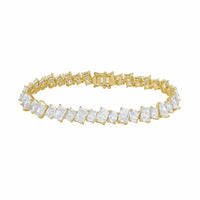 Diana M Jewels - Women's Radiant Lab-Grown Diamond Tennis Bracelet (21.00 Ct) - Signature