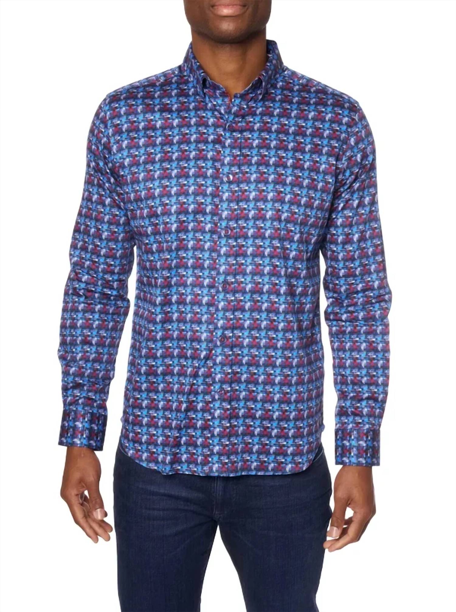 Robert Graham - Tailored Fit Infrared Long Sleeve Shirt
