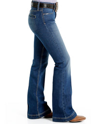 Cinch - Lynden Stretch Trouser Mid Rise Slim Fit Flare Leg Jeans