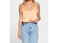 Fore Collection - Satin Eyelash Lace Bodysuit