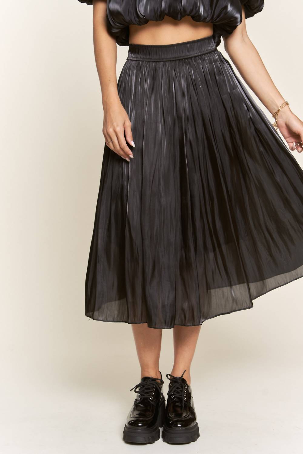 J.Nna - Find Your Beauty Pleated Maxi Skirt