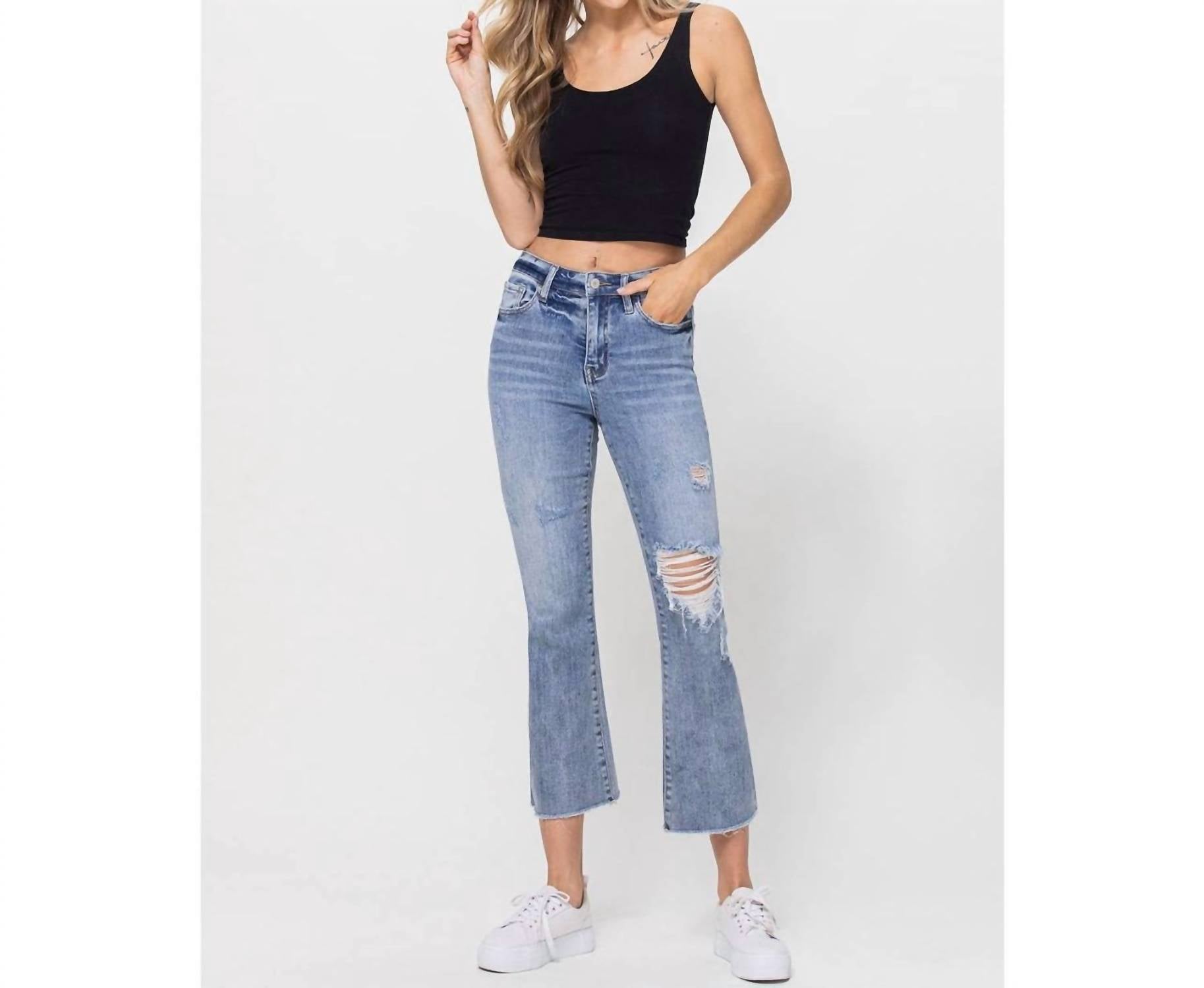 Vervet By Flying Monkey - Most Likely Ankle Flare Jeans