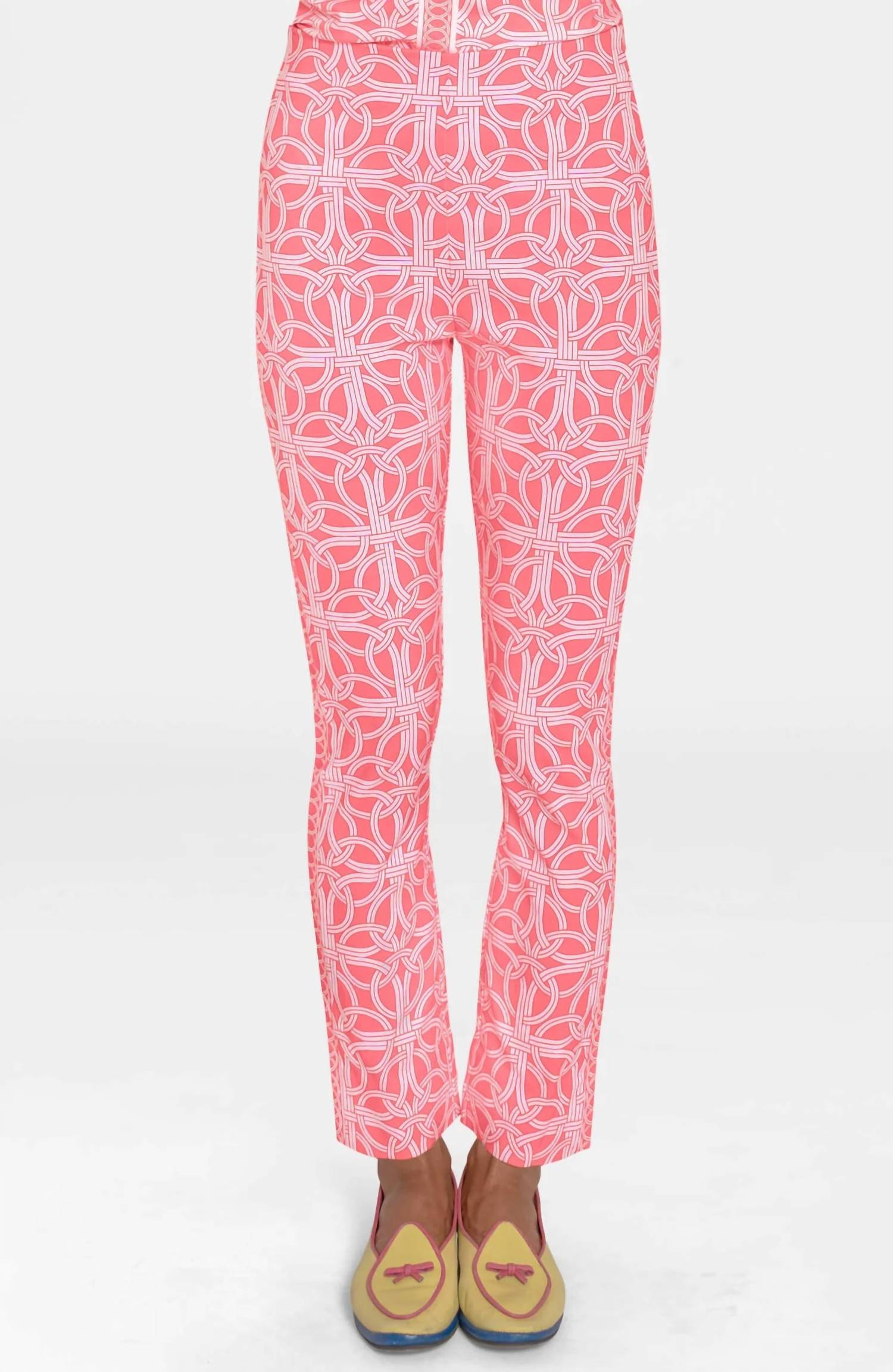 GRETCHEN SCOTT Ring Toss Gripeless Pull On Pants in melon - women's pants - view 4