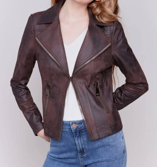 Charlie B - Vegan Leather Moto Jacket