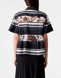 Sacai - Pattern mix short sleeve shirt