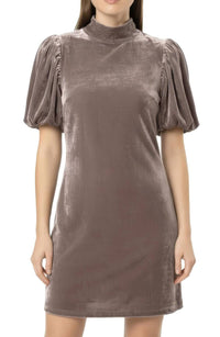 Area Stars - Women's Velvet Mock Neck Dress