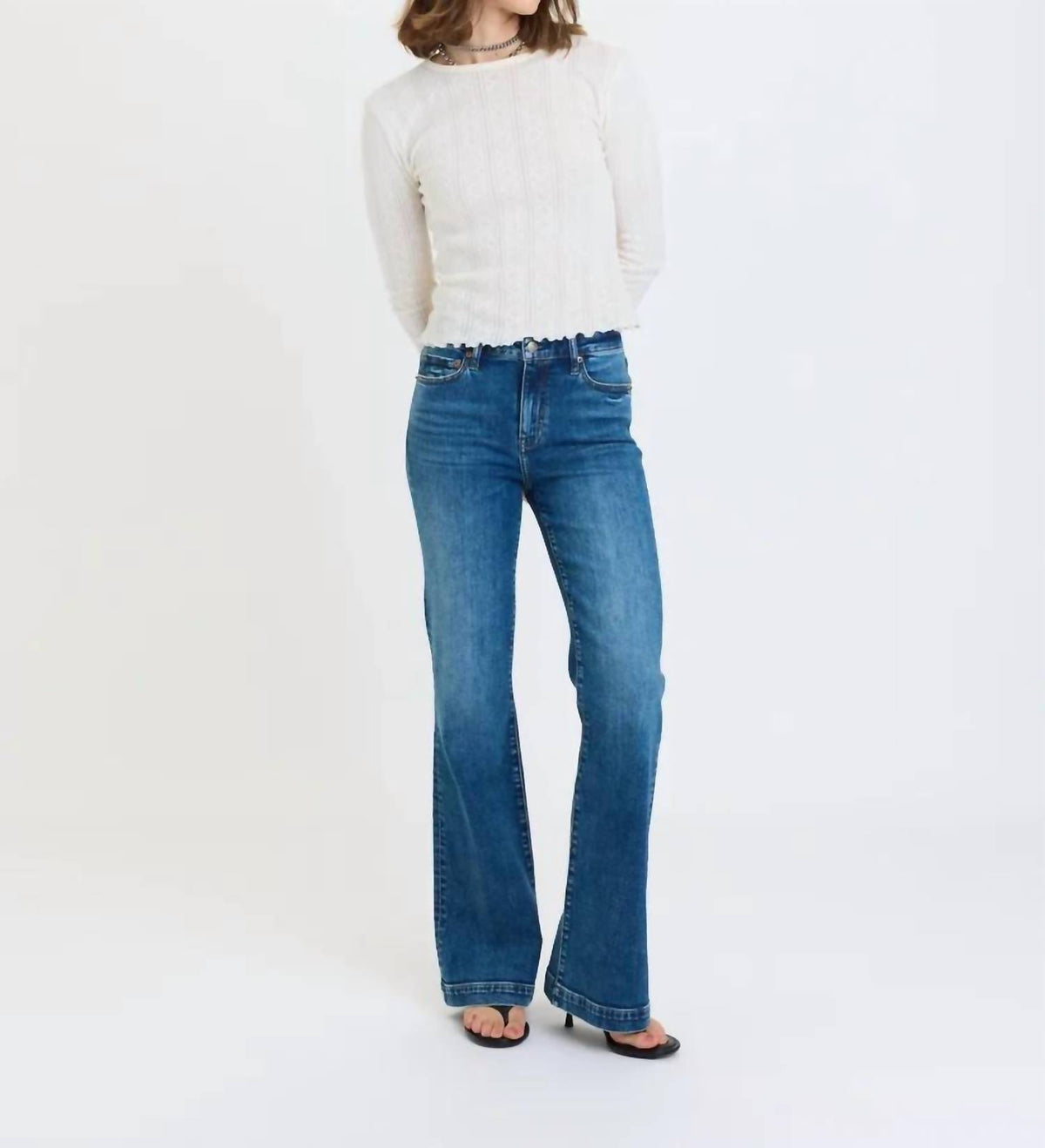 Daze - Heartbreaker Mid Rise Flare Jean