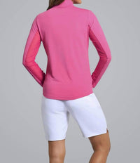Ibkul - Women's Long Sleeve Mock Neck Top