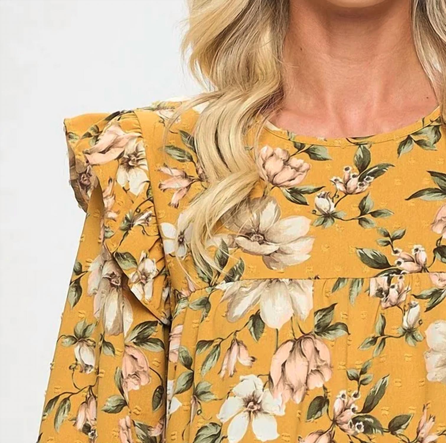 Accent Accessories - Elsie Tiered Smock Mini Dress