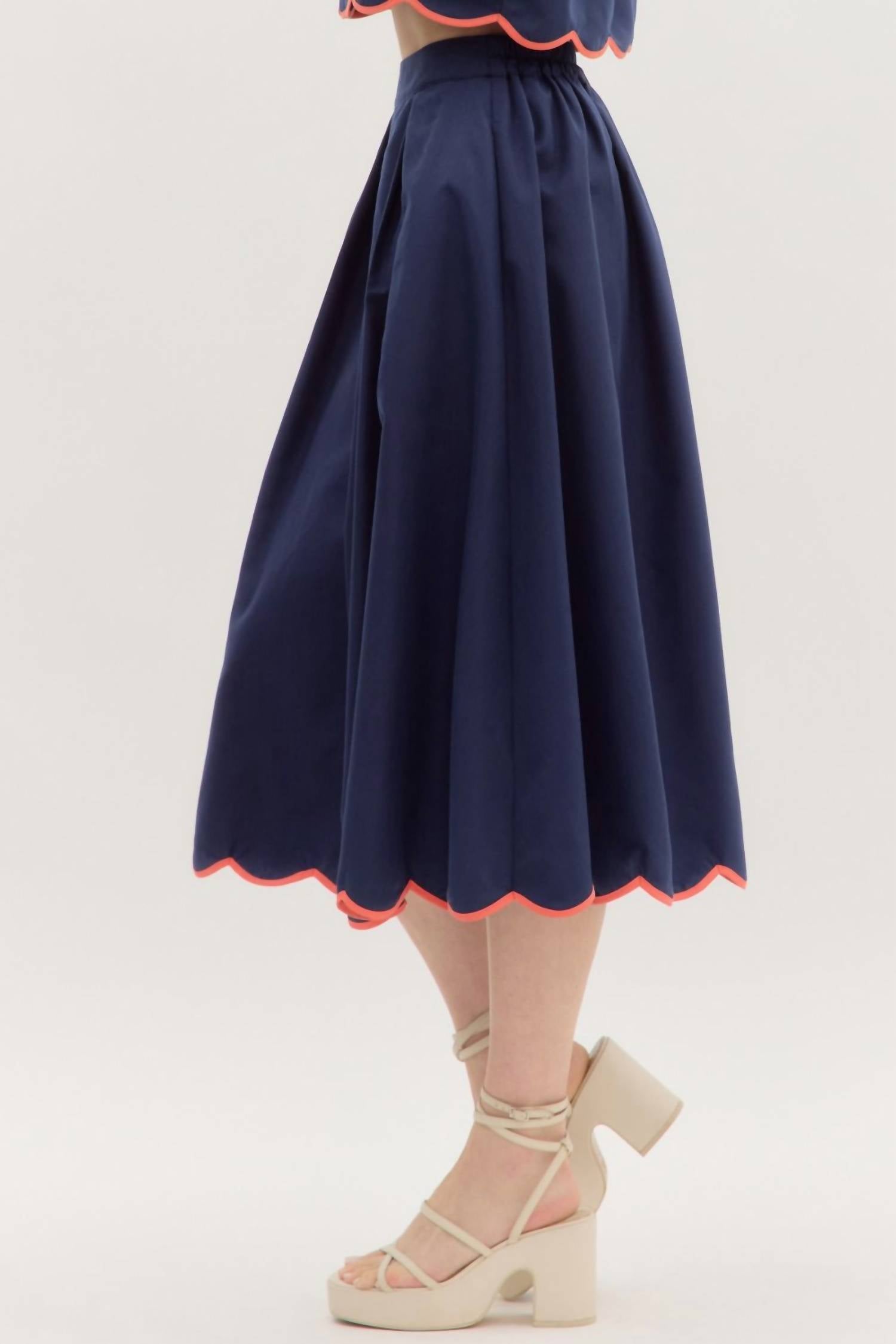 Entro - Totally Tulips Midi Skirt