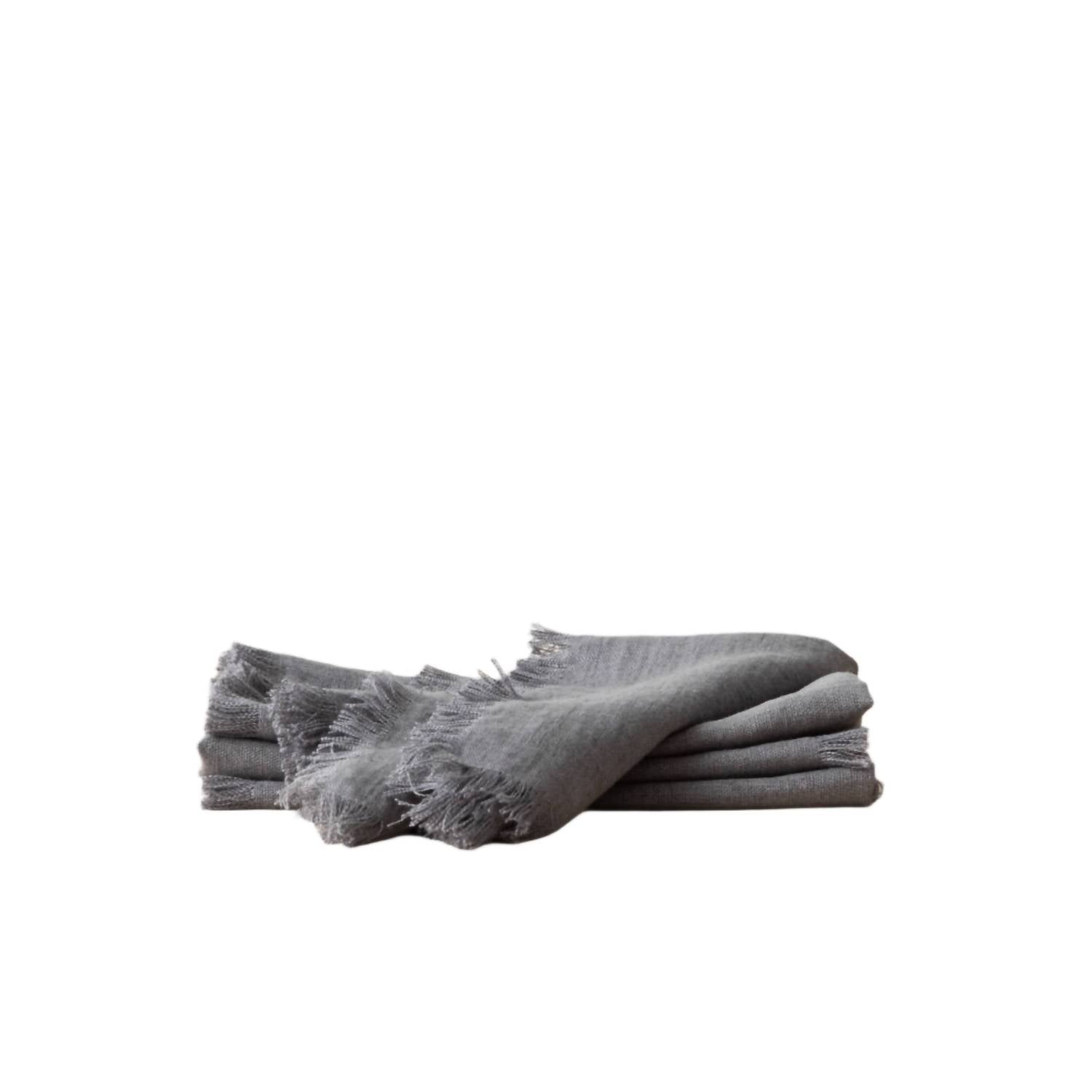 Linenme - Terra Fringe Linen Napkin - Set Of 4