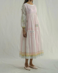Eka Design Studio - Overlay Stripe Tiered Maxi Dress
