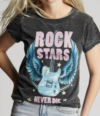 Recycled Karma - Rock Stars Never Die Short Sleeves Tee