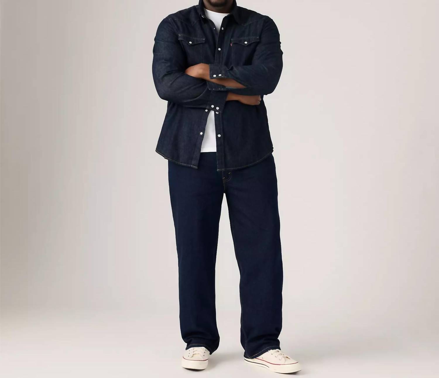 LEVI'S Big 550 Relaxed Fit Jean in rinse dark wash - men's jeans - view 4