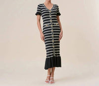 Able - Cleo Ruffle Maxi Dress