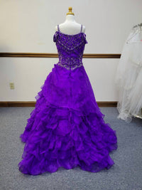 Little Rosie - Girl's Glitz Long Pageant Dress