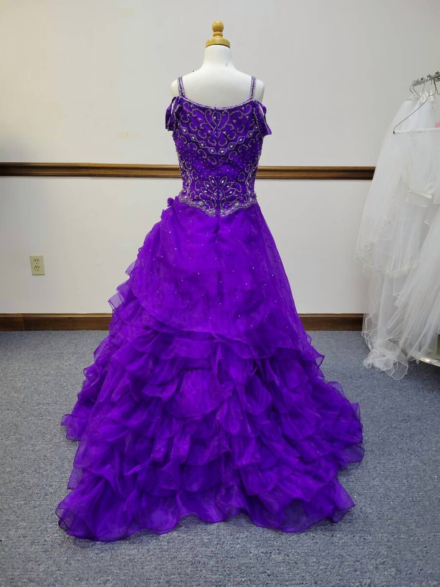 Little Rosie - Girl's Glitz Long Pageant Dress