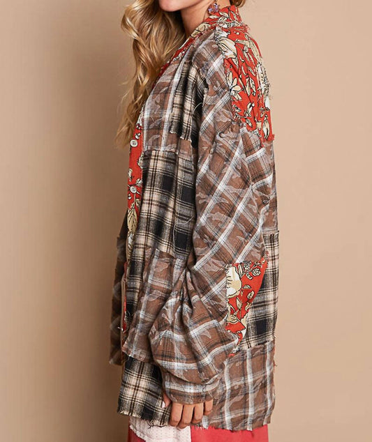 Pol - Vintage Button Down Plaid Shirt