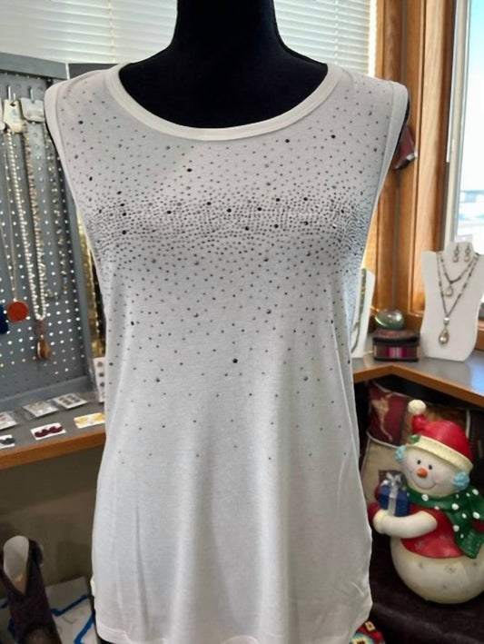 Vocal Apparel - Women's Sleeveless Top With Rhinestones