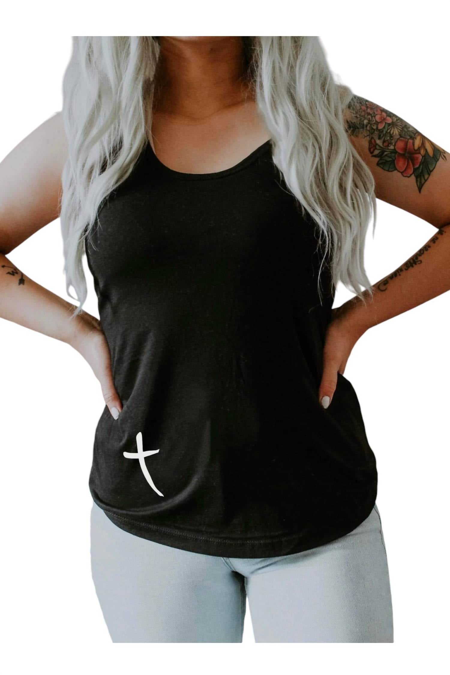 She Shed - Jesus Has My Back Tank Top