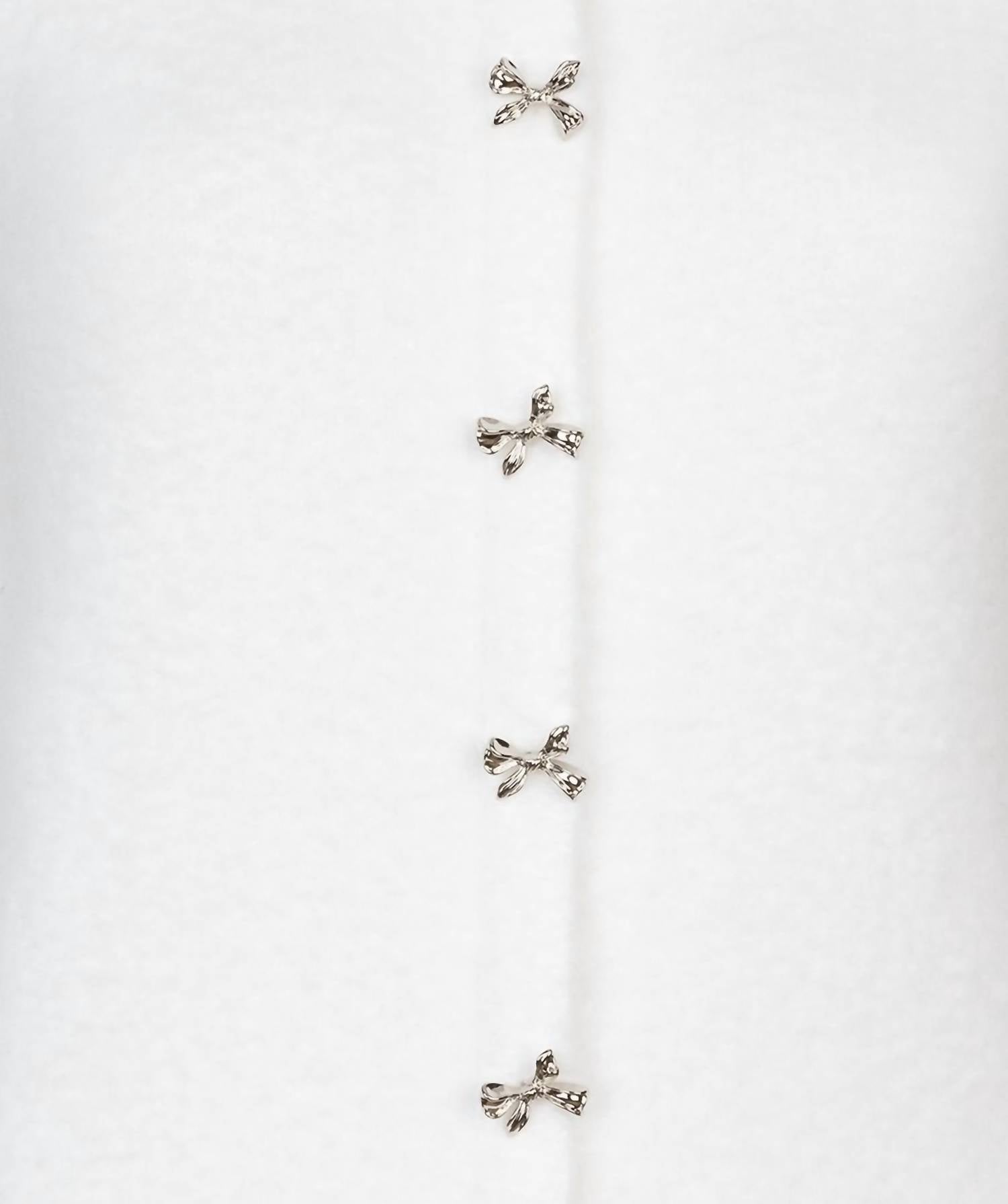 Esqualo - Bow buttons sweater