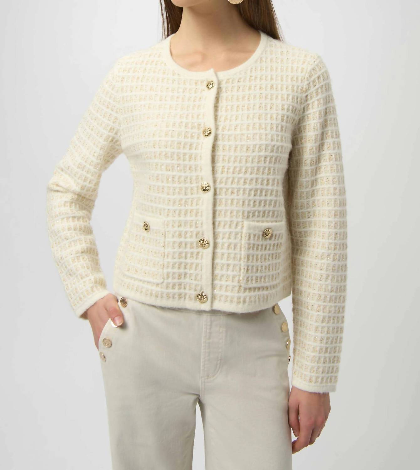 Joseph Ribkoff - Sequined Knit Cardigan