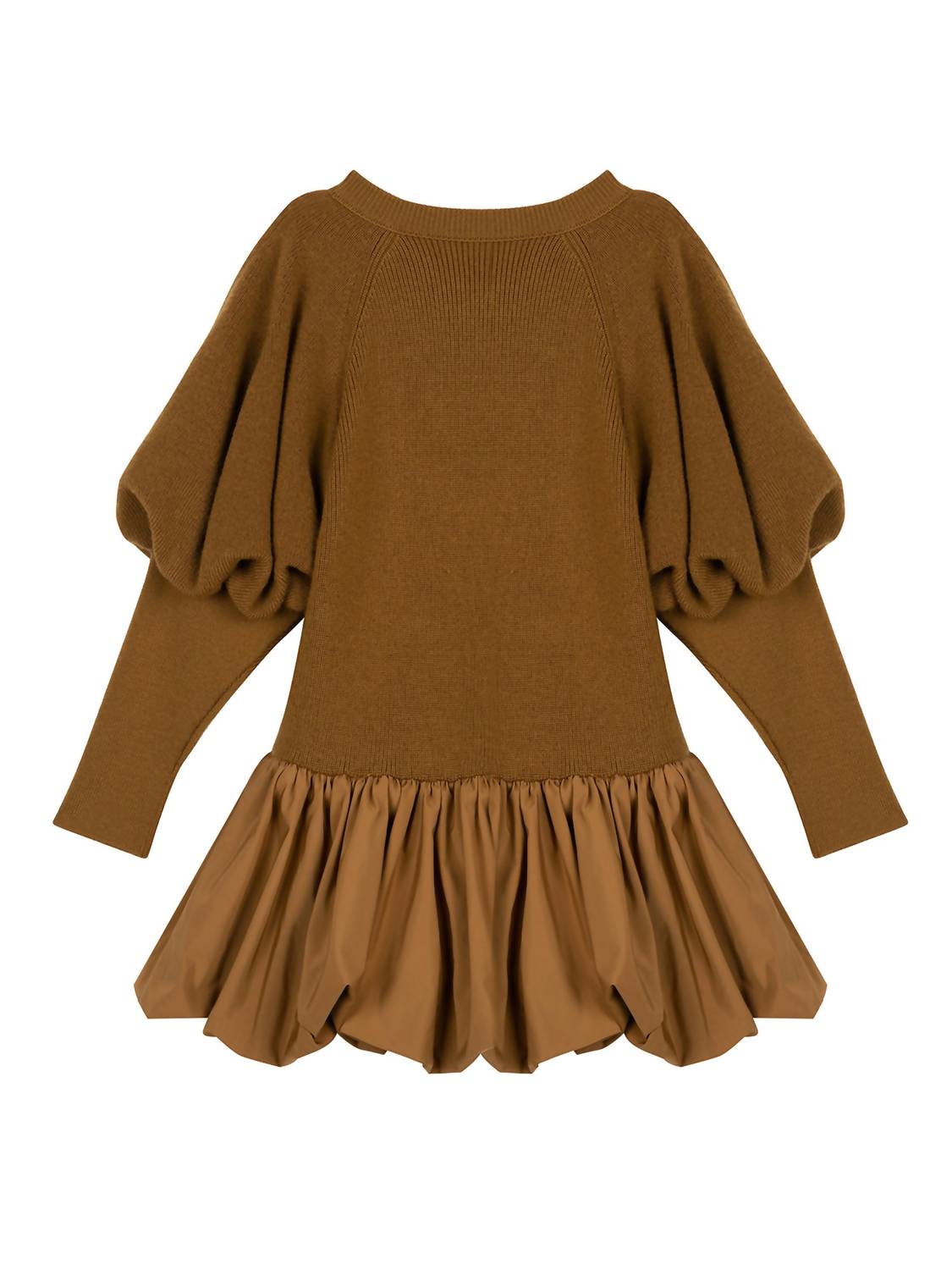 Kids Knit Puffer Sweater Dress