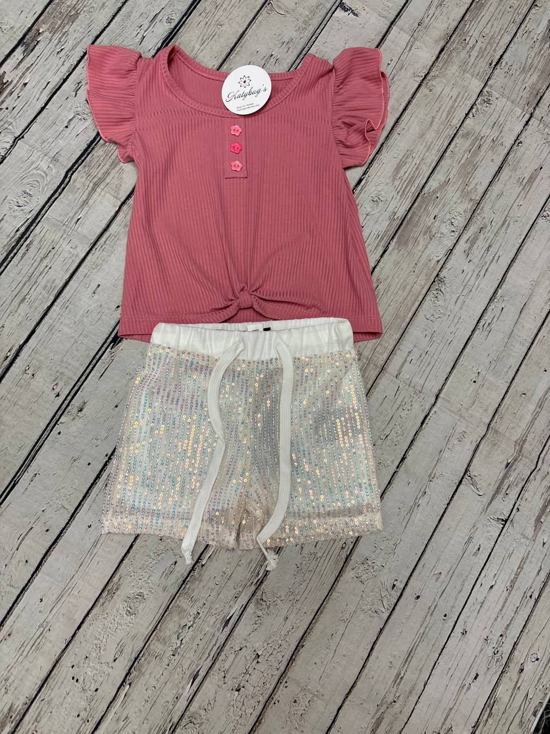 Cutie Patootie - Girls Twisted Front Top